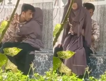 مراهقة مصرية محجبة تمارس الجنس مع جارتها في الهواء الطلق تحت شجرة